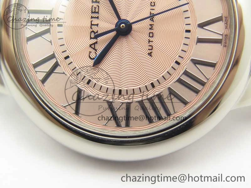 SunProtective Ballon Bleu 33mm SS AF 1:1 Best Edition Pink Textured Dial on SS Bracelet SEIKO NH05A 6217