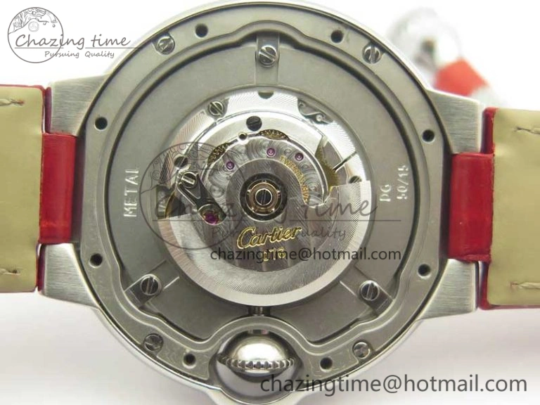 Ballon Bleu 33mm SS AF 1:1 Best Edition Red Dial on Red Croc Leather Strap Cal. Sophisticated 6220