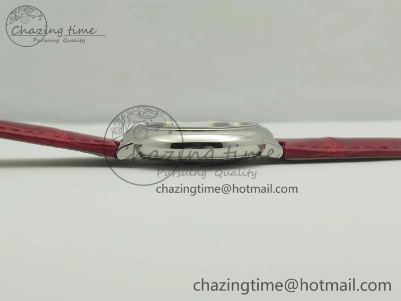 Ballon Bleu 33mm SS AF 1:1 Best Edition Red Dial on Red Croc Leather Strap SEIKO NH05A Stretchable 10701