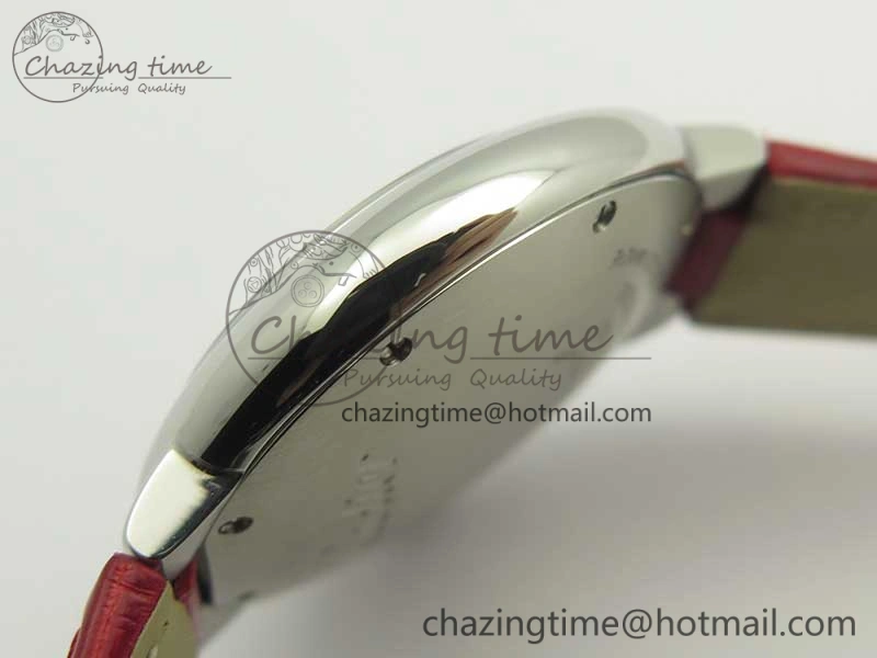 Ballon Bleu 33mm SS AF 1:1 Best Edition Red Dial on Red Croc Leather Strap SEIKO NH05A Stretchable 10701