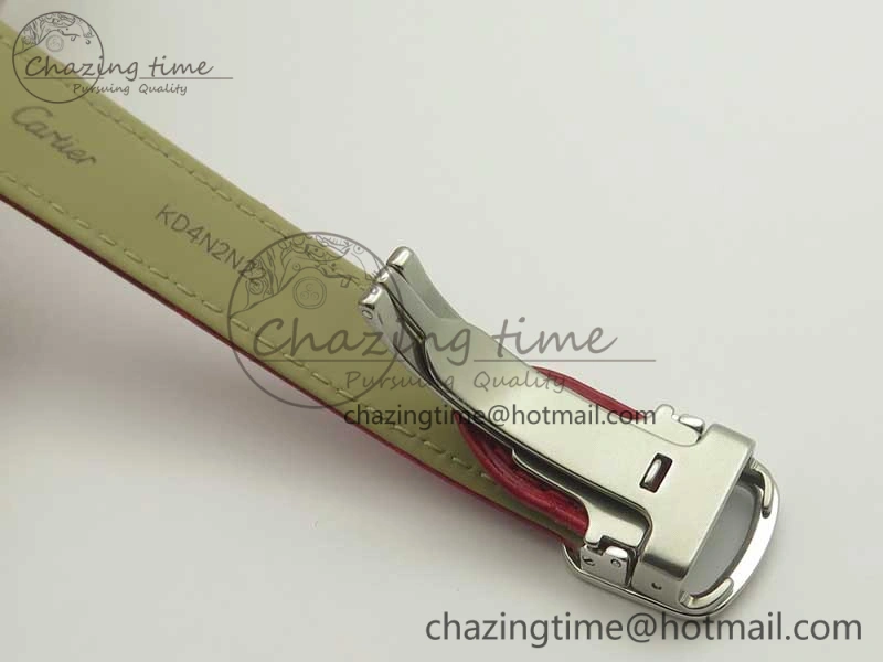 Ballon Bleu 33mm SS AF 1:1 Best Edition Red Dial on Red Croc Leather Strap SEIKO NH05A Stretchable 10701