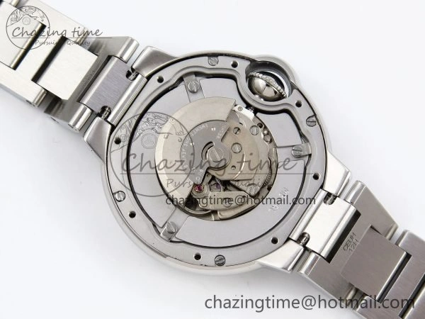 Upgraded Ballon Bleu 33mm SS AF 1:1 Best Edition Red Dial on SS Bracelet SEIKO NH05A (Quick Release) 6022