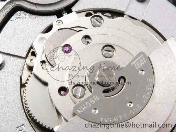 MultiPurpose Ballon Bleu 33mm SS AF 1:1 Best Edition Silver Dial Diamonds Bezel on SS Bracelet SEIKO NH05A (Quick Release) 6027