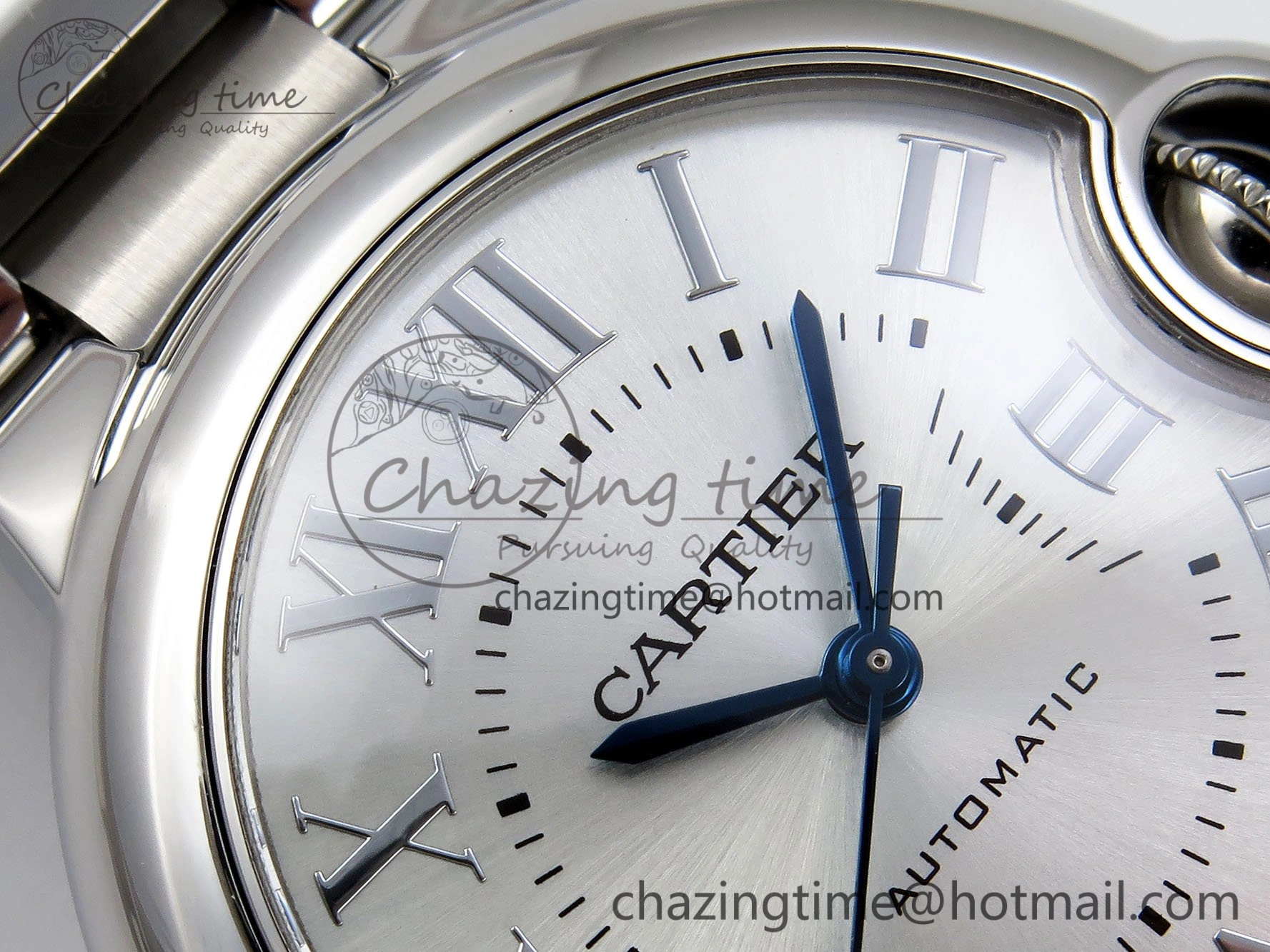 Comfortable Ballon Bleu 33mm SS AF 1:1 Best Edition Silver Dial on SS Bracelet SEIKO NH05A 6028