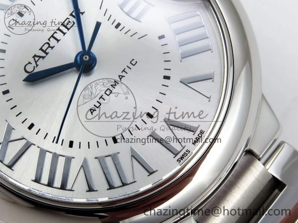 Comfortable Ballon Bleu 33mm SS AF 1:1 Best Edition Silver Dial on SS Bracelet SEIKO NH05A 6028
