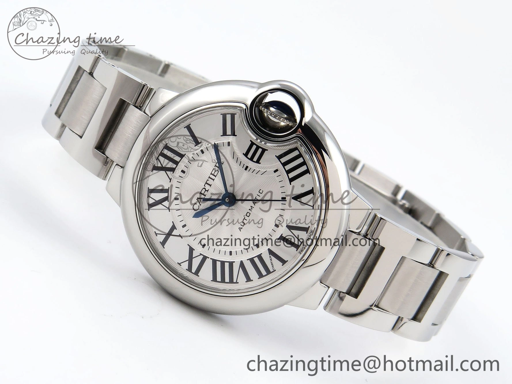 Packable Ballon Bleu 33mm SS AF 1:1 Best Edition White Dial on SS Bracelet SEIKO NH05A 6021