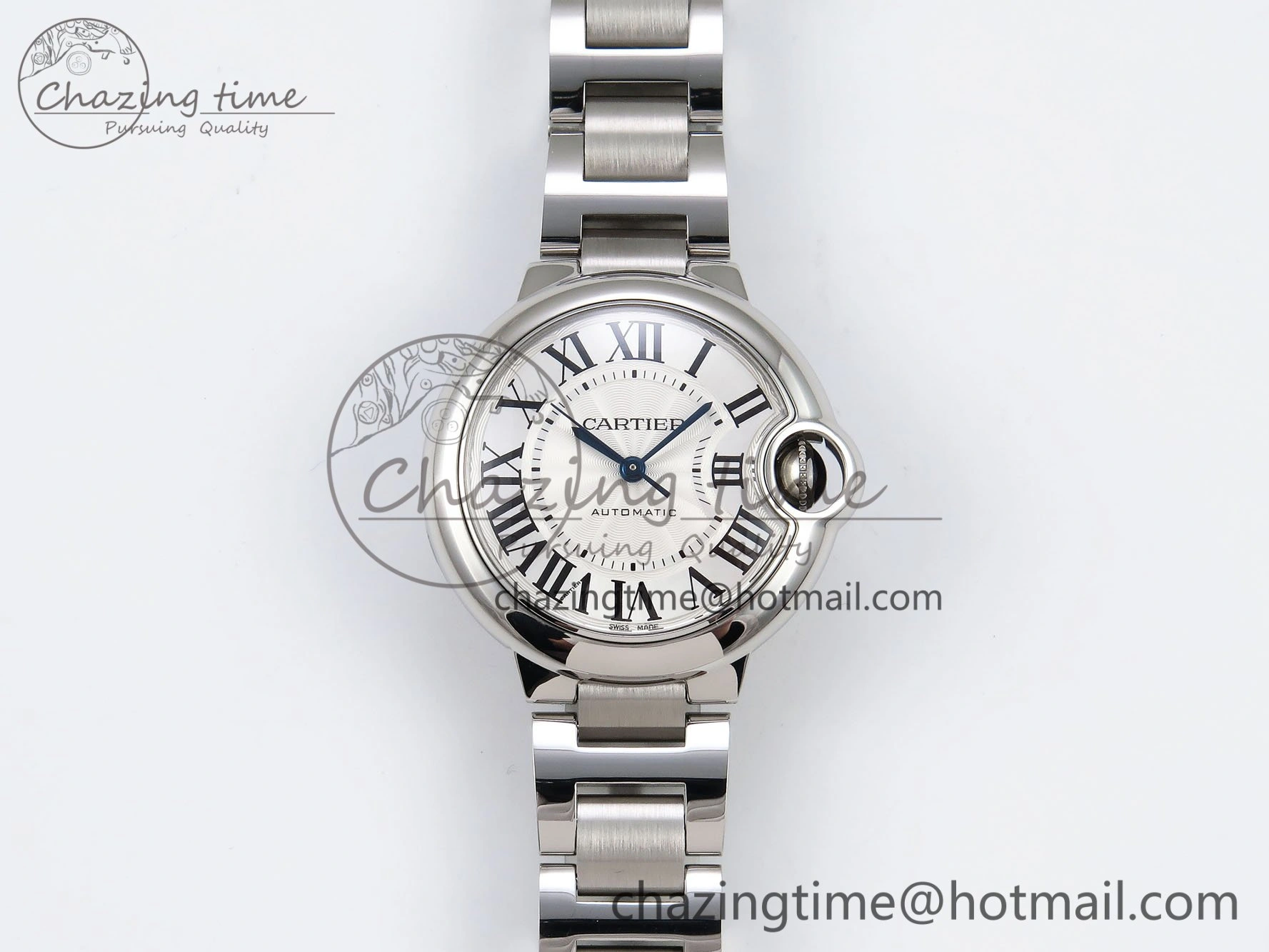 Packable Ballon Bleu 33mm SS AF 1:1 Best Edition White Dial on SS Bracelet SEIKO NH05A 6021