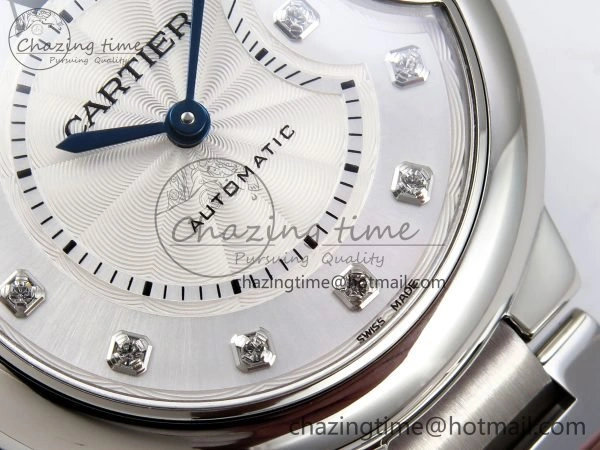 DailyWear Ballon Bleu 33mm SS AF 1:1 Best Edition White Diamonds Dial on SS Bracelet SEIKO NH05A 6025