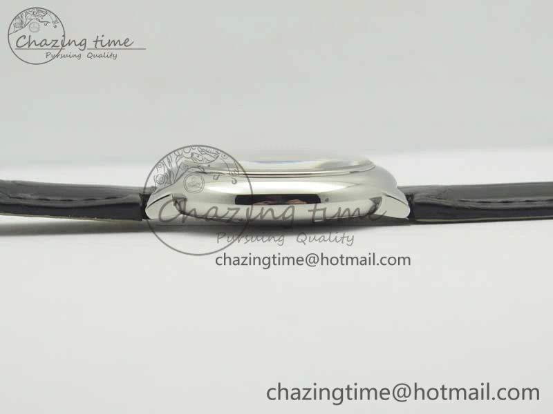 Youthful Ballon Bleu 33mm SS AF 1:1 Best Edition White Textured Dial On Black Leather Strap Cal. 6237