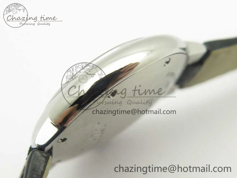 Youthful Ballon Bleu 33mm SS AF 1:1 Best Edition White Textured Dial On Black Leather Strap Cal. 6237