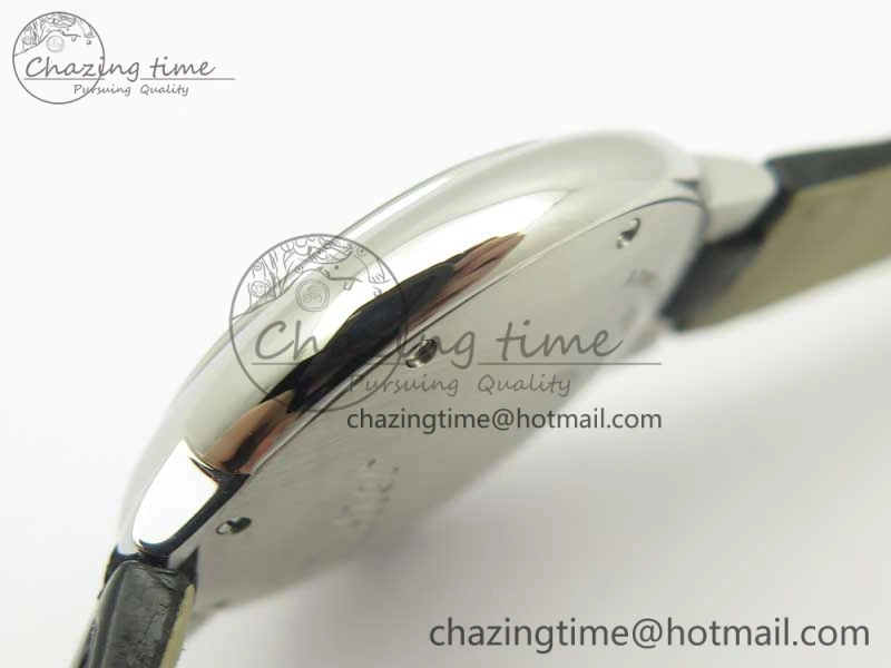 Youthful Ballon Bleu 33mm SS AF 1:1 Best Edition White Textured Dial On Black Leather Strap Cal. 6237