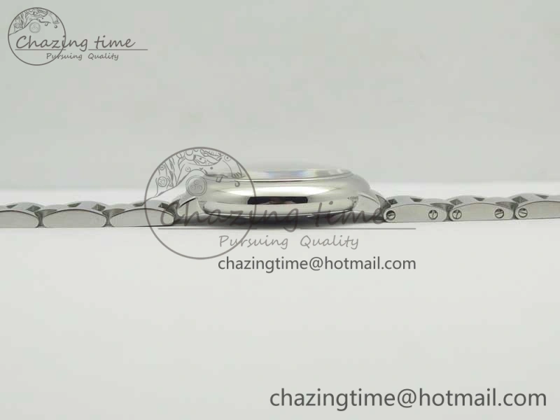 Attractive Ballon Bleu 33mm SS AF 1:1 Best Edition White Textured Dial On SS Bracelet Cal. 10715