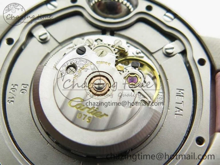 Attractive Ballon Bleu 33mm SS AF 1:1 Best Edition White Textured Dial On SS Bracelet Cal. 10715