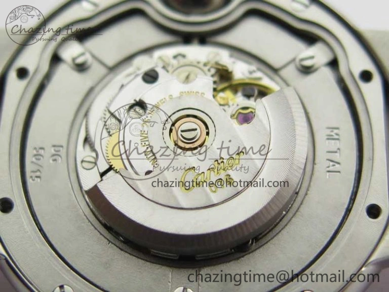 Attractive Ballon Bleu 33mm SS AF 1:1 Best Edition White Textured Dial On SS Bracelet Cal. 10715