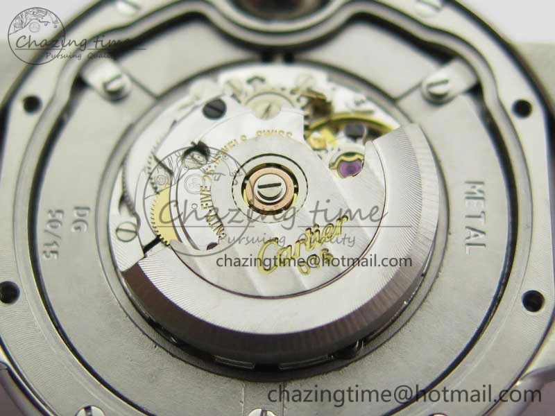 Attractive Ballon Bleu 33mm SS AF 1:1 Best Edition White Textured Dial On SS Bracelet Cal. 10715