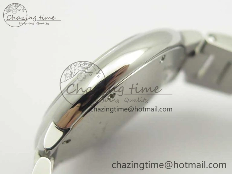 Attractive Ballon Bleu 33mm SS AF 1:1 Best Edition White Textured Dial On SS Bracelet Cal. 10715