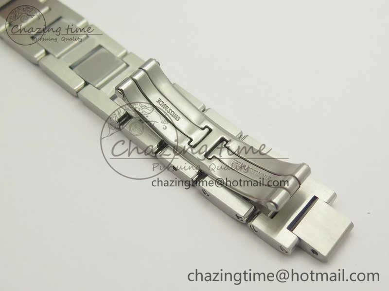 Attractive Ballon Bleu 33mm SS AF 1:1 Best Edition White Textured Dial On SS Bracelet Cal. 10715