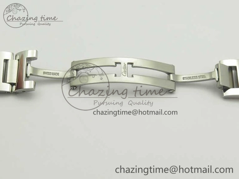 Attractive Ballon Bleu 33mm SS AF 1:1 Best Edition White Textured Dial On SS Bracelet Cal. 10715
