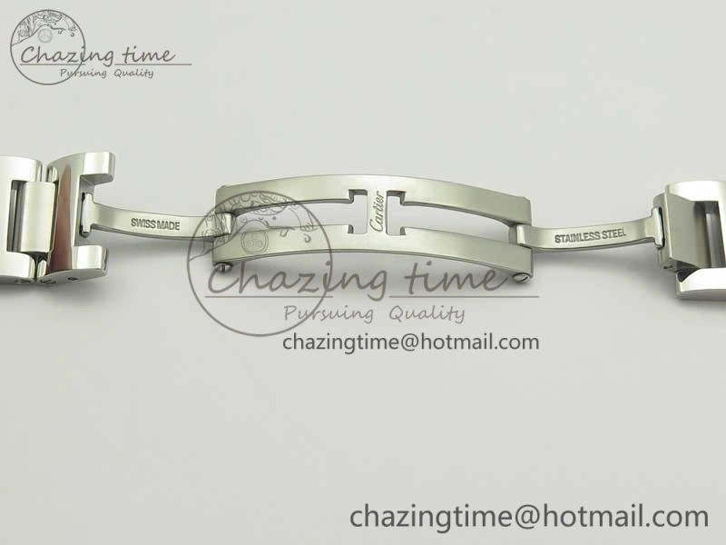Attractive Ballon Bleu 33mm SS AF 1:1 Best Edition White Textured Dial On SS Bracelet Cal. 10715