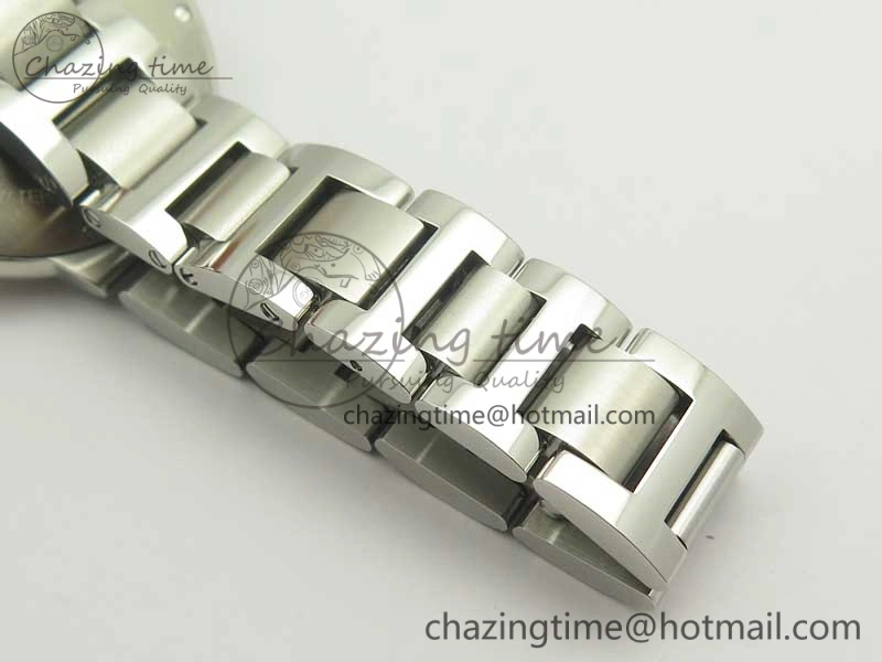 Attractive Ballon Bleu 33mm SS AF 1:1 Best Edition White Textured Dial On SS Bracelet Cal. 10715
