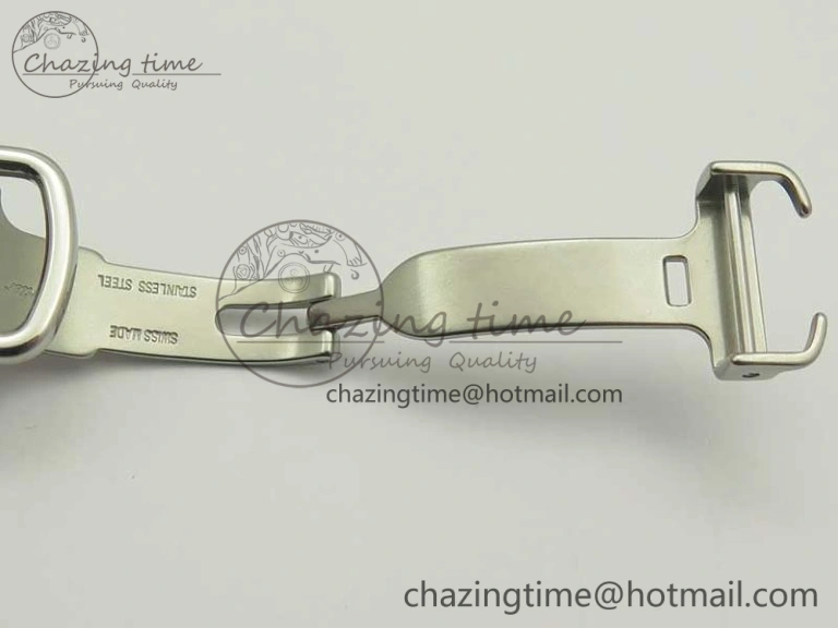 HighPerformance Ballon Bleu 33mm SS AF 1:1 Best Edition White Textured Dial on Crocodile Strap Jap Quartz 6199