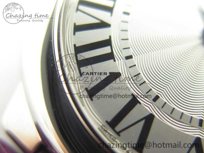 HighPerformance Ballon Bleu 33mm SS AF 1:1 Best Edition White Textured Dial on Crocodile Strap Jap Quartz 6199