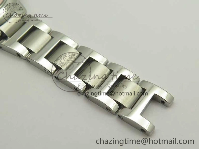 Ballon Bleu 33mm SS AF 1:1 Best Edition White Textured Dial on SS Bracelet Jap Quartz Refined 10669