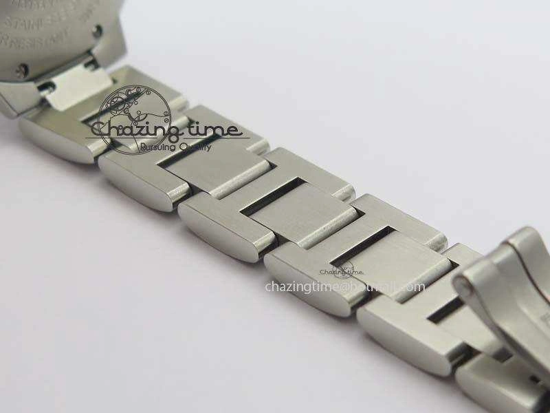 Soft Ballon Bleu 33mm SS TW 1:1 Best Edition White Dial On SS Bracelet Ronda Quartz 6308