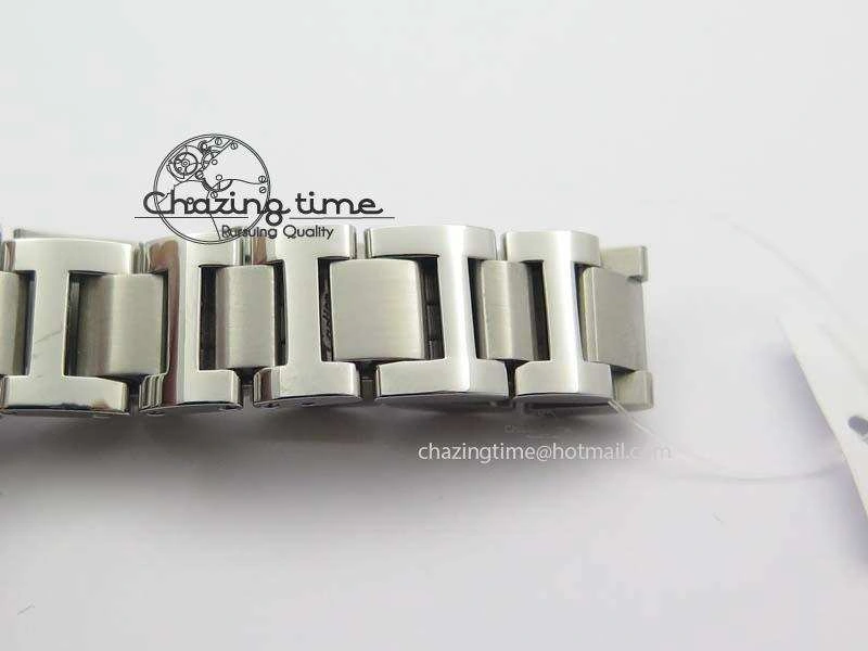 Soft Ballon Bleu 33mm SS TW 1:1 Best Edition White Dial On SS Bracelet Ronda Quartz 6308