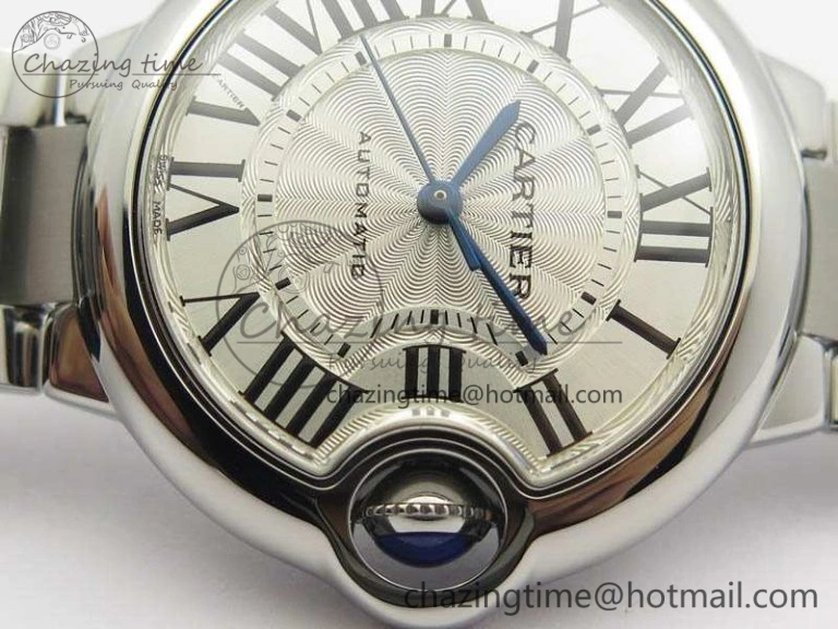 Classic Ballon Bleu 33mm SS TW 1:1 Best Edition White Textured Dial On SS Bracelet SEIKO NH05A 10755