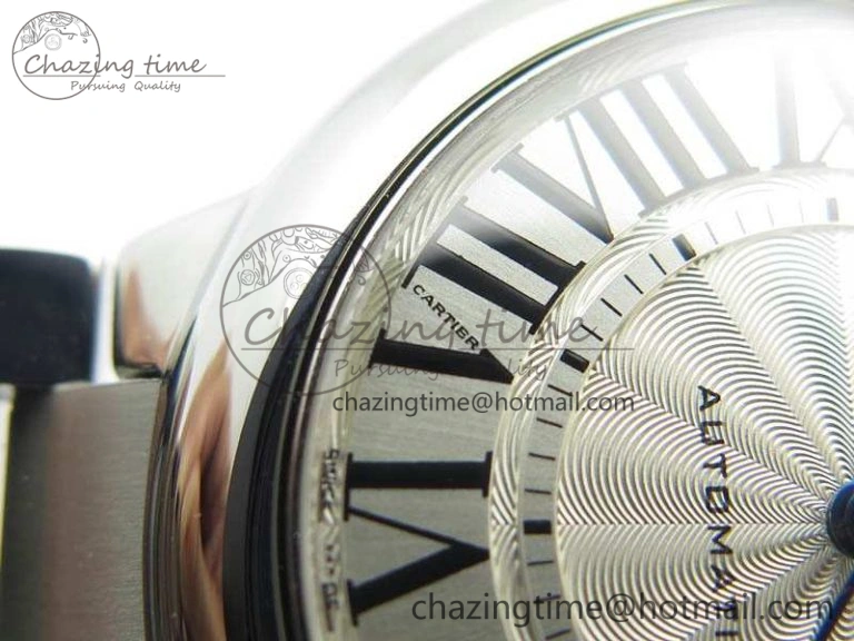 Classic Ballon Bleu 33mm SS TW 1:1 Best Edition White Textured Dial On SS Bracelet SEIKO NH05A 10755