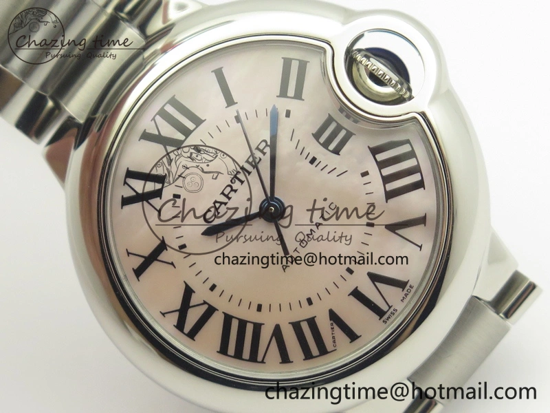 FastDry Ballon Bleu 33mm SS V6F 1:1 Best Edition Pink MOP Dial On SS Bracelet SEIKO NH05A 10718