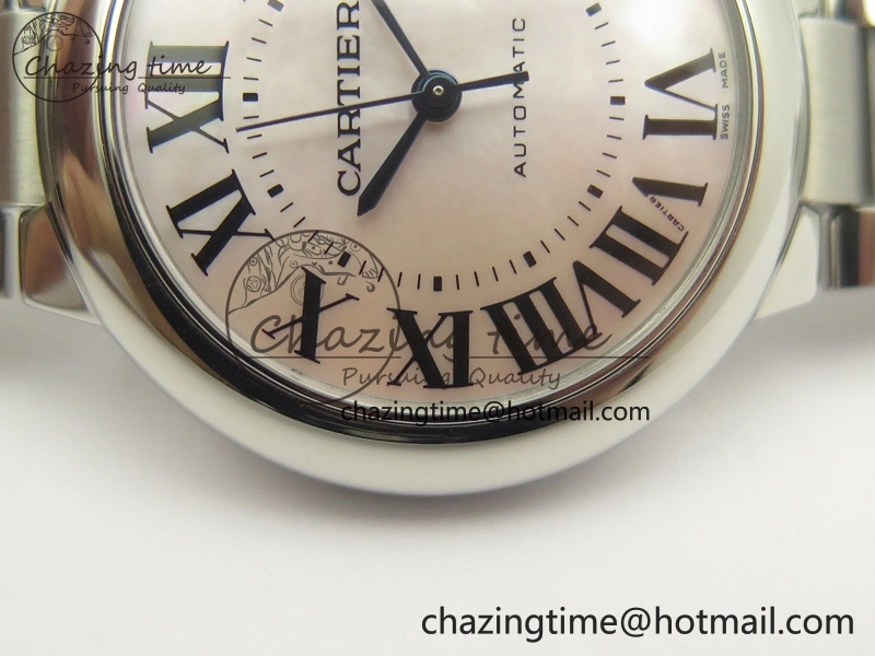 FastDry Ballon Bleu 33mm SS V6F 1:1 Best Edition Pink MOP Dial On SS Bracelet SEIKO NH05A 10718