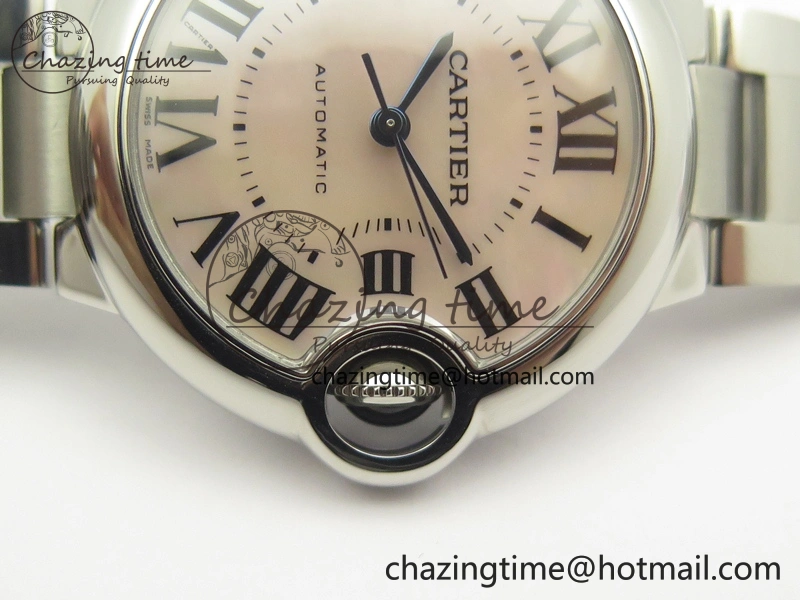 FastDry Ballon Bleu 33mm SS V6F 1:1 Best Edition Pink MOP Dial On SS Bracelet SEIKO NH05A 10718