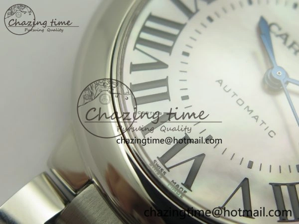 FastDry Ballon Bleu 33mm SS V6F 1:1 Best Edition Pink MOP Dial On SS Bracelet SEIKO NH05A 10718