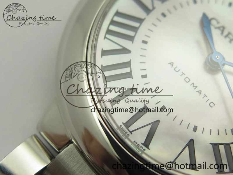 FastDry Ballon Bleu 33mm SS V6F 1:1 Best Edition Pink MOP Dial On SS Bracelet SEIKO NH05A 10718