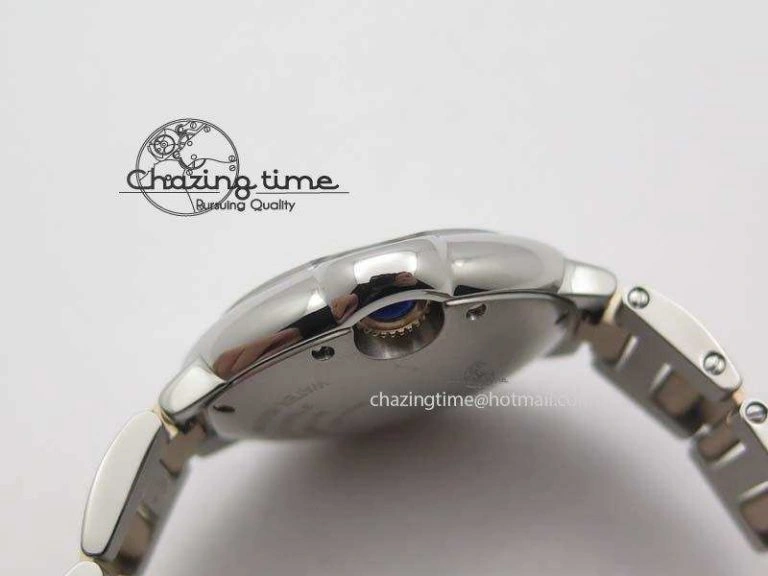Ballon Bleu 33mm SS V6F 1:1 Best Edition White MOP Dial On SS RG Bracelet SEIKO NH05A Vibrant 6332