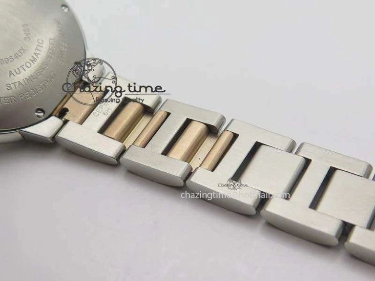 Ballon Bleu 33mm SS V6F 1:1 Best Edition White MOP Dial On SS RG Bracelet SEIKO NH05A Vibrant 6332