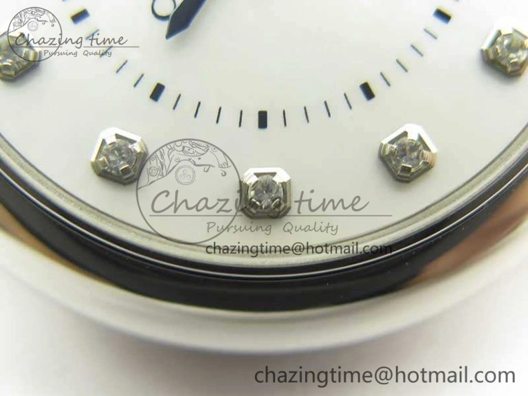 Stretchable Ballon Bleu 33mm SS V6F 1:1 Best Edition White MOP Diam Dial On SS Bracelet Quartz 10728