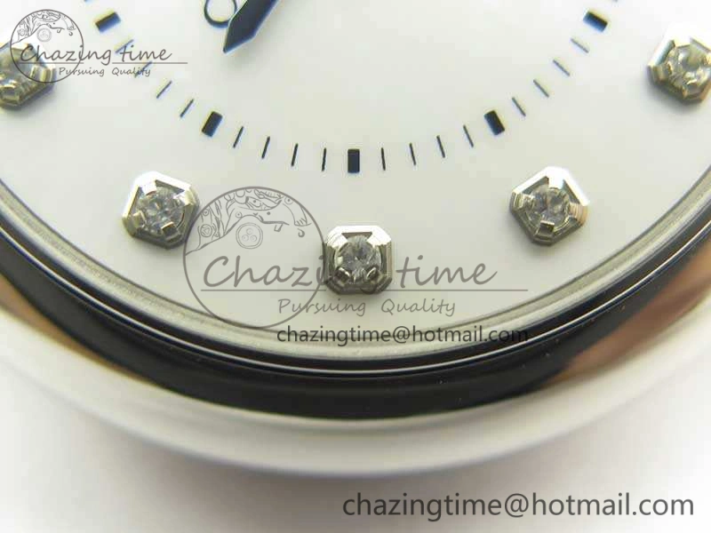 Stretchable Ballon Bleu 33mm SS V6F 1:1 Best Edition White MOP Diam Dial On SS Bracelet Quartz 10728