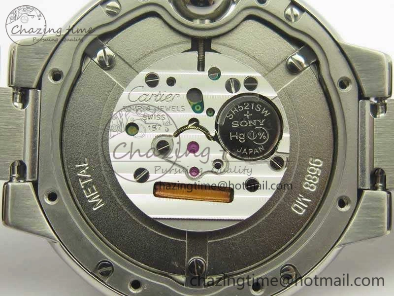 Stretchable Ballon Bleu 33mm SS V6F 1:1 Best Edition White MOP Diam Dial On SS Bracelet Quartz 10728