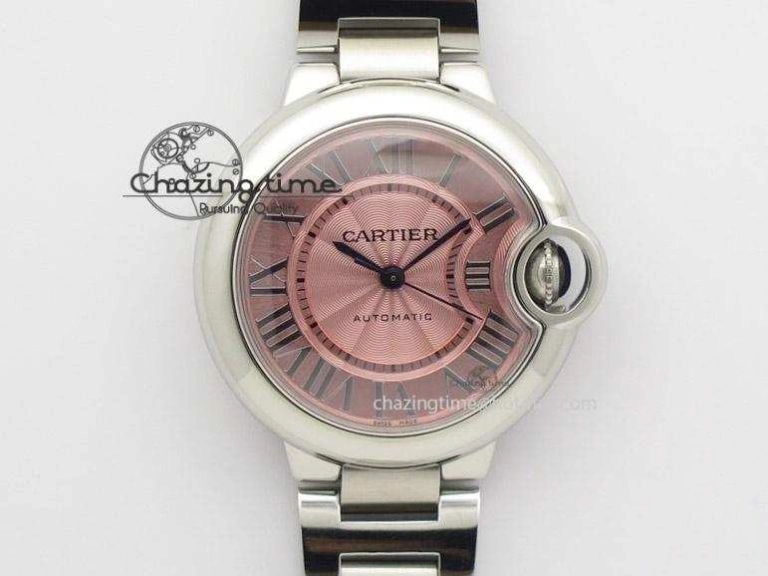 GoAnywhere Ballon Bleu 33mm SS V6F Best Edition Pink Dial On SS Bracelet SEIKO NH05A 10792