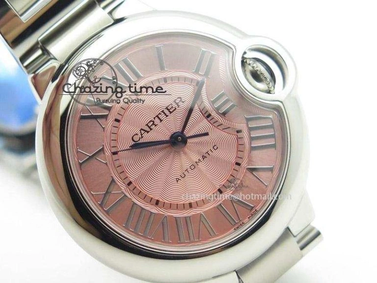 GoAnywhere Ballon Bleu 33mm SS V6F Best Edition Pink Dial On SS Bracelet SEIKO NH05A 10792