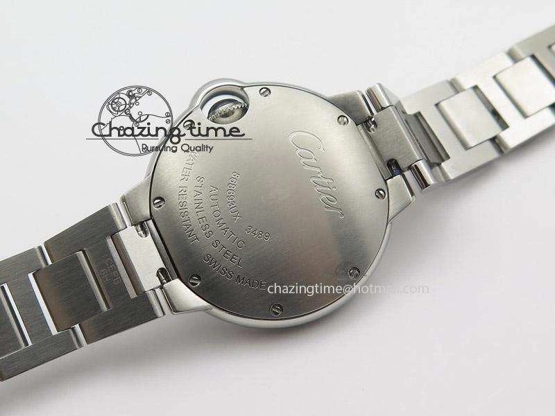 Ballon Bleu 33mm SS V6F Best Edition White Dial Diamonds Markers On SS Bracelet SEIKO NH05A FreshLook 10789