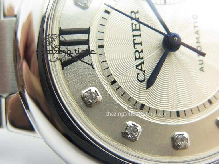 Ballon Bleu 33mm SS V6F Best Edition White Dial Diamonds Markers On SS Bracelet SEIKO NH05A FreshLook 10789