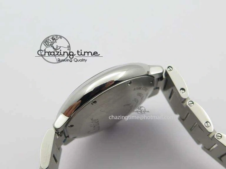 Thermal Ballon Bleu 33mm SS V6F Diamond Markers Pink Mop Dial On SS Bracelet Ronda Quartz 6306