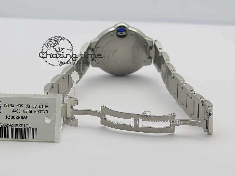 Thermal Ballon Bleu 33mm SS V6F Diamond Markers Pink Mop Dial On SS Bracelet Ronda Quartz 6306