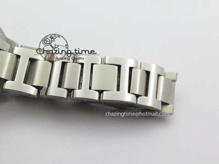 Resilient Ballon Bleu 33mm SS V6F Diamond Markers White Mop Dial On SS Bracelet Ronda Quartz 10770