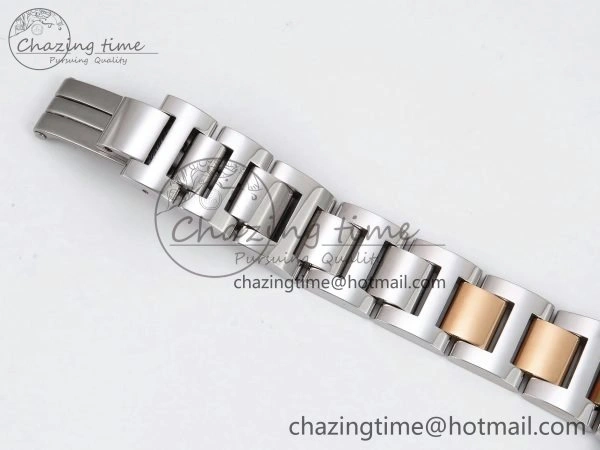 Ballon Bleu 33mm SS RG AF 1:1 Best Edition Silver Dial on SS RG Bracelet SEIKO NH05A Bold 6035