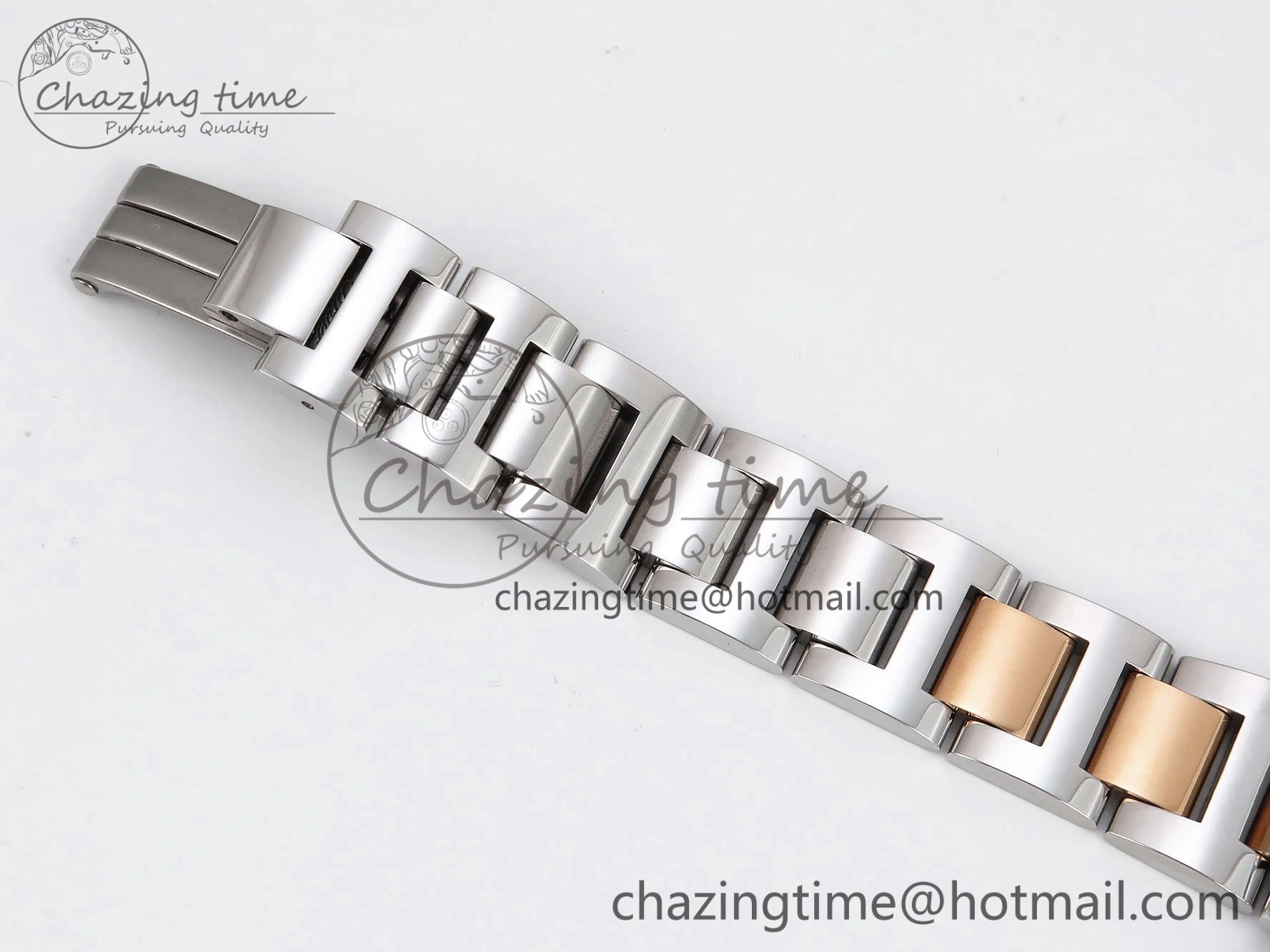 Ballon Bleu 33mm SS RG AF 1:1 Best Edition Silver Dial on SS RG Bracelet SEIKO NH05A Bold 6035